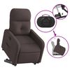 vidaXL Relaxsessel mit Aufstehhilfe Dunkelbraun Stoff