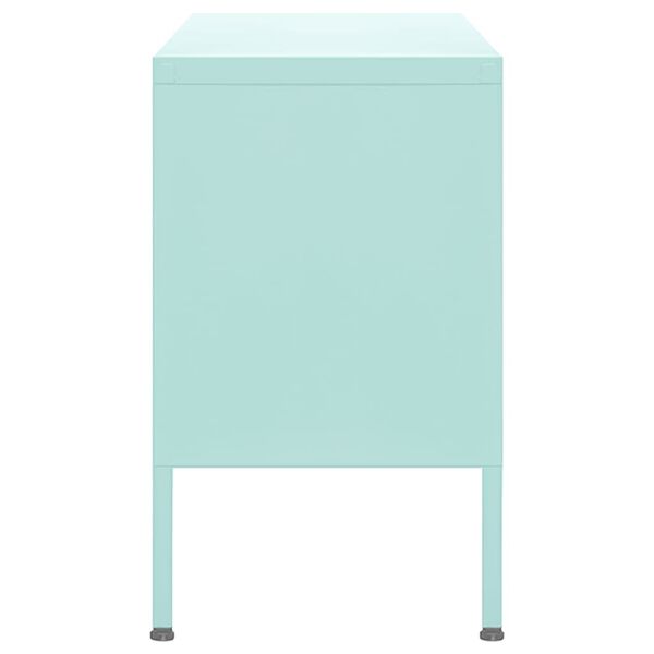 vidaXL TV-Schrank Minzgr&uuml;n 105x35x50 cm Stahl