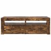 vidaXL TV-Schrank mit LED-Leuchten R&auml;uchereiche 120x35x40 cm
