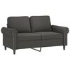 vidaXL 2-Sitzer-Sofa mit Kissen Dunkelgrau 120 cm Samt