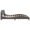 vidaXL Bettgestell "Dover" Grau 200x200 cm Kunstleder