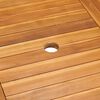 vidaXL 9-tlg. Garten-Essgruppe Massivholz Teak