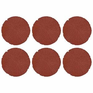 vidaXL Trittstein 6 Stk. Rot &Oslash; 45 x 1,8 cm Gummi