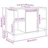 vidaXL Waschbeckenunterschrank mit Regal Sonoma-Eiche 80 x 33 x 60 cm