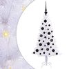 vidaXL K&uuml;nstlicher Weihnachtsbaum Wei&szlig; 120 cm PVC und Stahl