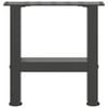 vidaXL Couchtischbeine Anthrazit 2 Stk. 30x(30-31) cm Stahl