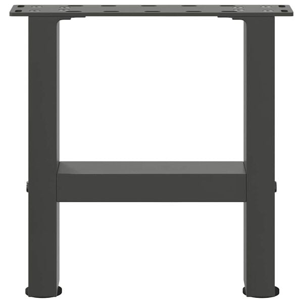 vidaXL Couchtischbeine Anthrazit 2 Stk. 30x(30-31) cm Stahl