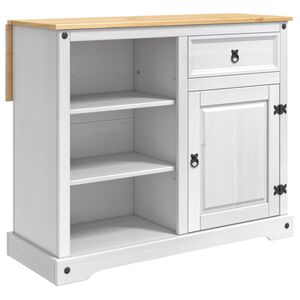 vidaXL K&uuml;cheninsel Set 2 stk. Wei&szlig; und Honigwachs 112 x 70 x 91,5 cm