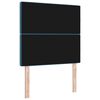 vidaXL Kopfteil mit Kopfteil Dunkelblau 90 cm Kunstleder