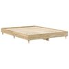 vidaXL Bettgestell ohne Matratze Sonoma-Eiche 140x200 cm Holzwerkstoff