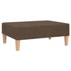 vidaXL Schlafsofa 2-Sitzer mit Fu&szlig;hocker Taupe Stoff