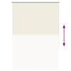 vidaXL Verdunkelungsrollo Cremewei&szlig; 105x130cm Stoffbreite 100,7cm