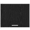 vidaXL H&auml;ngeschrank mit T&uuml;r Schwarze Eiche und Wei&szlig; 50 x 31 x 40 cm