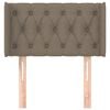 vidaXL Kopfteil mit Ohren Taupe 83x16x78/88 cm Stoff