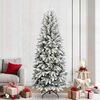 vidaXL K&uuml;nstlicher Weihnachtsbaum mit 300 LEDs mit St&auml;nder Wei&szlig; 240 cm