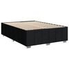 vidaXL Boxspringbett mit Matratze Schwarz 140x190 cm Stoff
