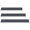 vidaXL Schwebendes Regal 3 pcs Anthrazit 40 x 9 x 2,5 cm Stahl