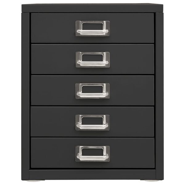 vidaXL B&uuml;roschrank Anthrazit 28x35x35 cm Metall