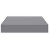 vidaXL Schweberegale 2 Stk. Grau 23x23,5x3,8 cm MDF