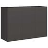 vidaXL Pflanzk&uuml;bel Schwarz 120x40x80 cm Kaltgewalzter Stahl