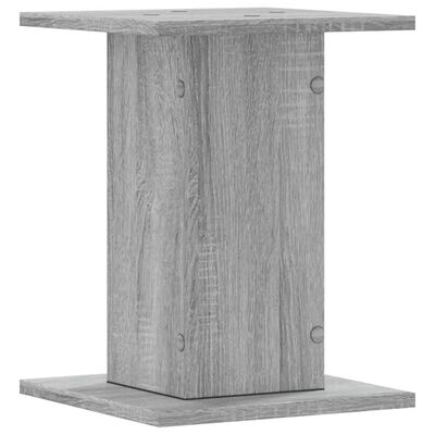 vidaXL Lautsprecherständer 2 Stk. Grau Sonoma 30x30x40cm Holzwerkstoff