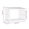 vidaXL Kaminholzregal 108x64,5x77 cm Massivholz Kiefer