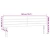 vidaXL LED Kopfteil Creme 180x5x78/88 cm Stoff
