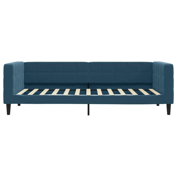 vidaXL Tagesbett mit Matratze Blau 100x200 cm Samt