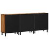 vidaXL Sideboard 3 pcs Braun 60 x 33 x 75 cm Massivholz Akazie