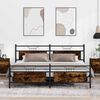 vidaXL Metallbett ohne Matratze R&auml;uchereiche 193x203 cm