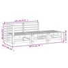 vidaXL 3-tlg. Garten-Lounge-Set Massivholz Douglasie