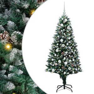 vidaXL K&uuml;nstlicher Weihnachtsbaum mit 150 LEDs mit St&auml;nder Gr&uuml;n 150 cm