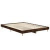 vidaXL Bettgestell R&auml;uchereiche 135x190 cm Holzwerkstoff