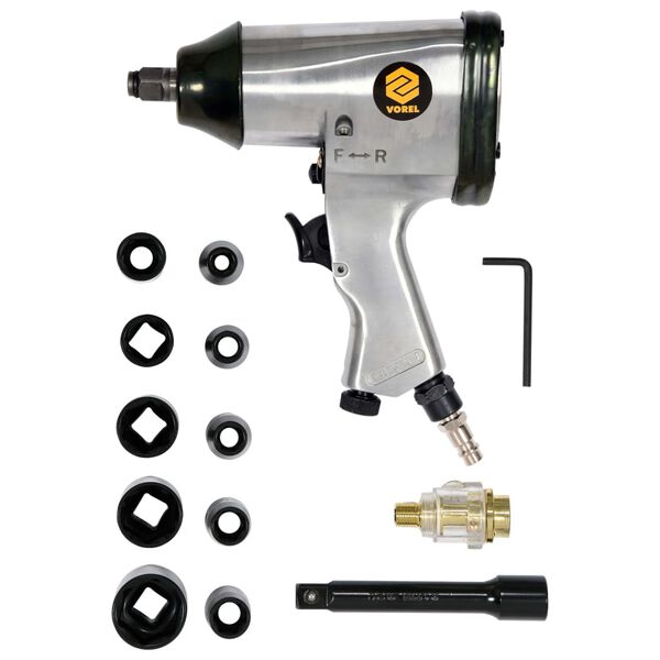 VOREL 16-tlg. Druckluft-Schlagschrauber-Set 1/2"