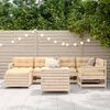 vidaXL 7-tlg. Garten-Sofagarnitur Massivholz Kiefer