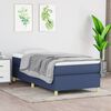 vidaXL Boxspringbettgestell Blau 100x200 cm Stoff