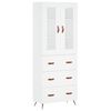 vidaXL Highboard Wei&szlig; 69,5x34x180 cm Holzwerkstoff
