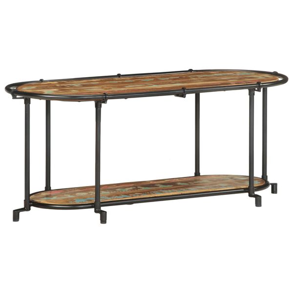 vidaXL TV-Regal 100x42x40 cm Altholz Massiv