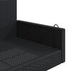 vidaXL Hängebank Schwarz 119x56x48 cm Poly Rattan