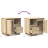 vidaXL Nachttisch Sonoma-Eiche 50 x 34,5 x 50 cm Holzwerkstoff