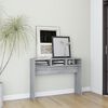 vidaXL Konsolentisch Grau Sonoma 105x30x80 cm Holzwerkstoff