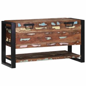 vidaXL Aufbewahrungsbox Mehrfarbig 80 x 35 x 45 cm Massivholz Altholz