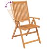 vidaXL 7-tlg. Garten-Essgruppe Massivholz Akazie 120-170 cm