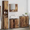vidaXL Badezimmerm&ouml;bel-Set 4 pcs Altholz Holzwerkstoff & Metall