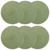 vidaXL Jute-Untersetzer 6 stk. Olivgr&uuml;n 100% Tossa-Jute