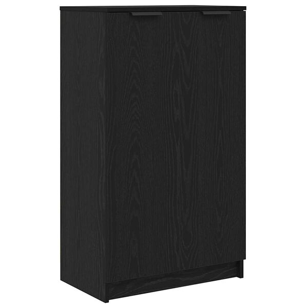 vidaXL Schuhschrank mit Regal Schwarz Eichen-Optik 59 x 35 x 100 cm