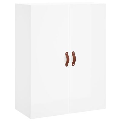 vidaXL Highboard Hochglanz-Weiß 69,5x34x180 cm Holzwerkstoff