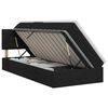 vidaXL Aufbewahrungsbett mit Matratze Schwarz 90 x 190 cm Samt