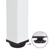 vidaXL Konsolentischbeine 4 Stk. Wei&szlig; 72-74 cm Stahl