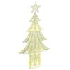 vidaXL Weihnachtsbaum mit 240 LEDs Warmwei&szlig; 180 cm PET